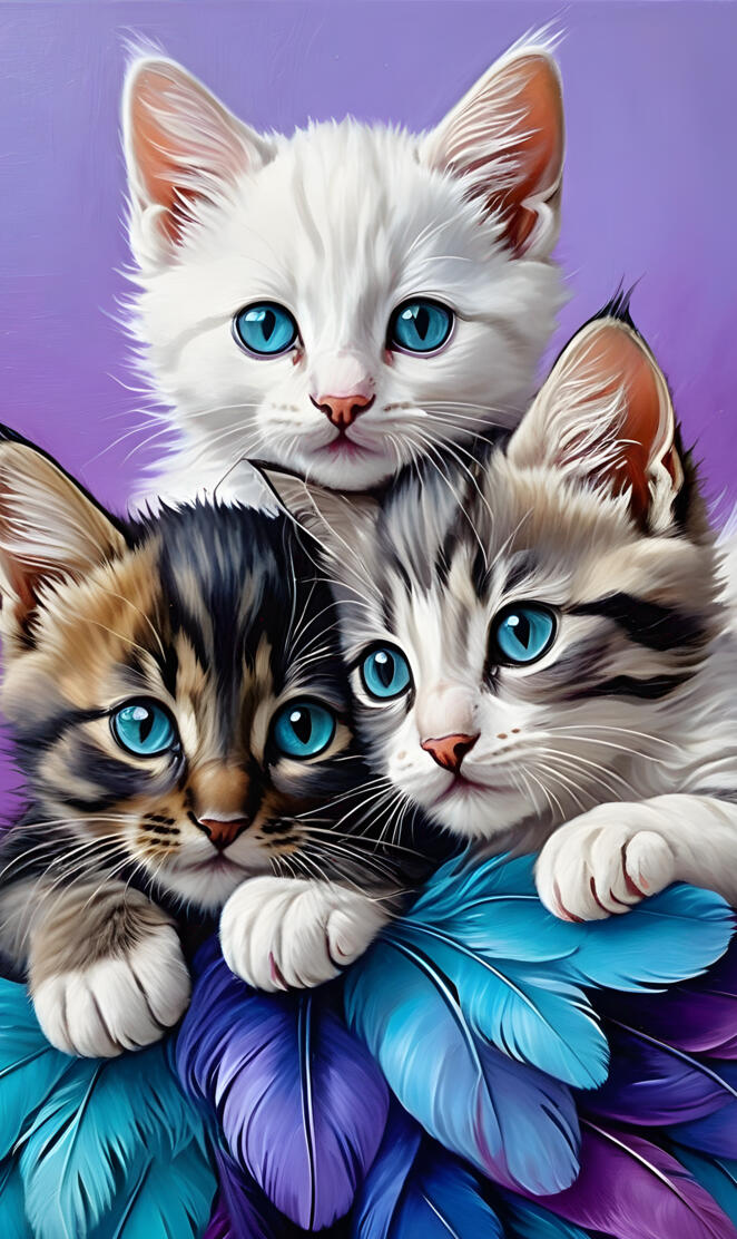 3 kittens