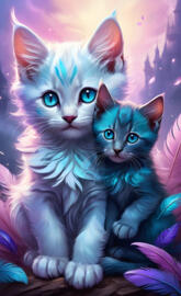 two kittens