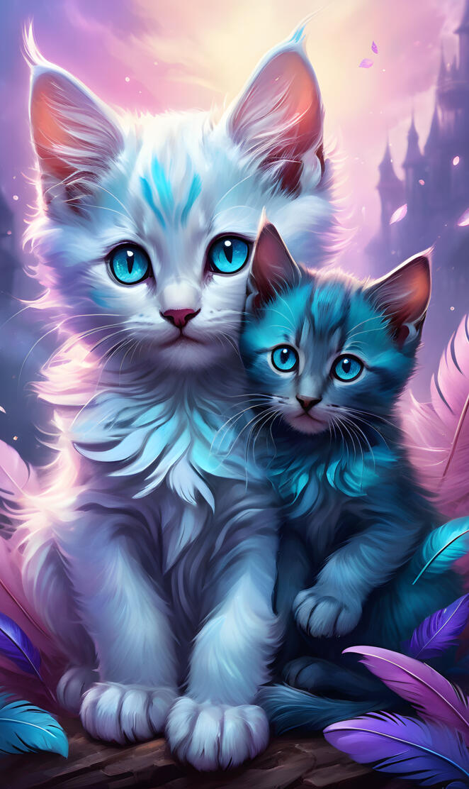 two kittens