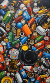 art, paint, artist, a pile of different colored bottles