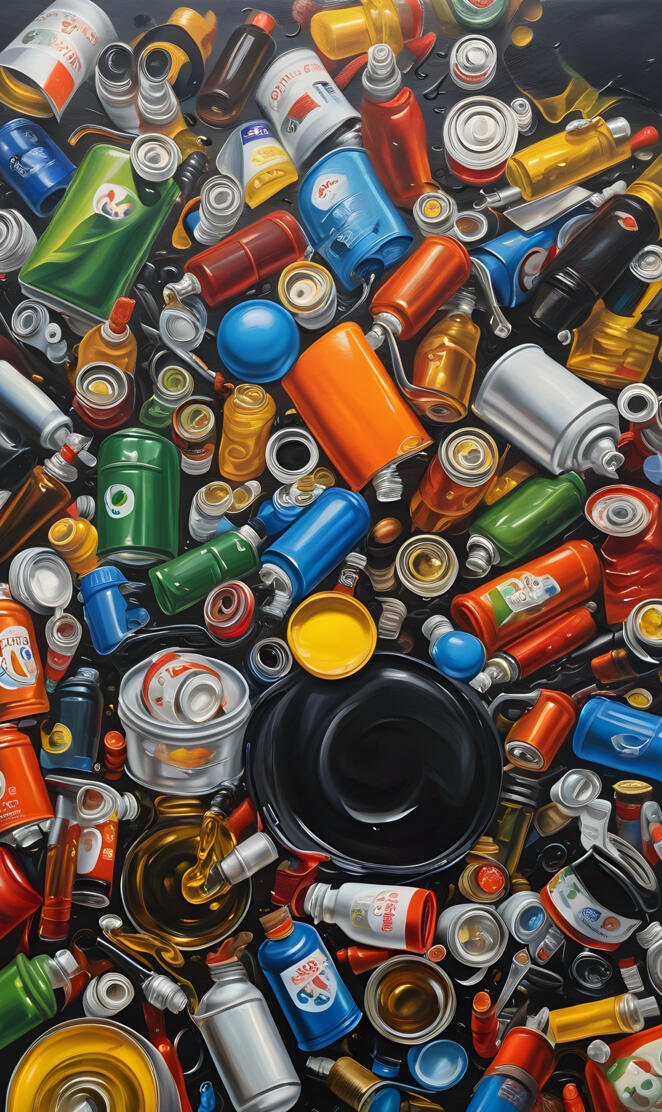 art, paint, artist, a pile of different colored bottles