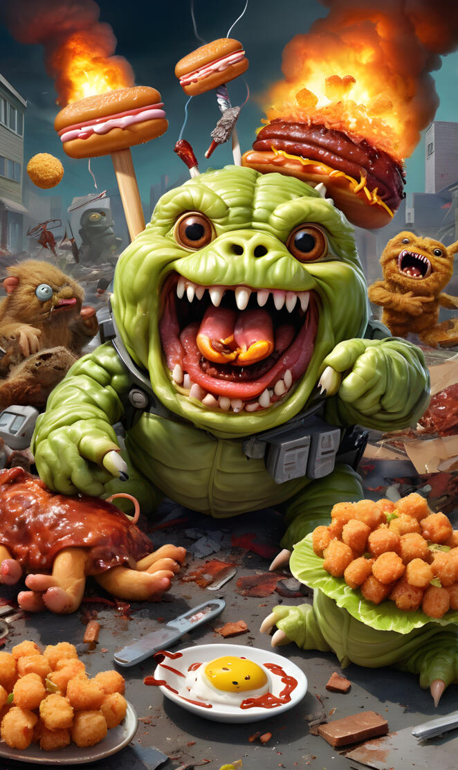 Lunchtime monster bash