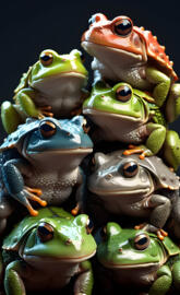 a group of toads