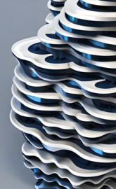 abstract tiles stacked