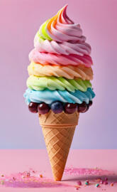 a stack of ice cream cones