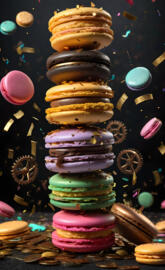 Steam punk macaroons