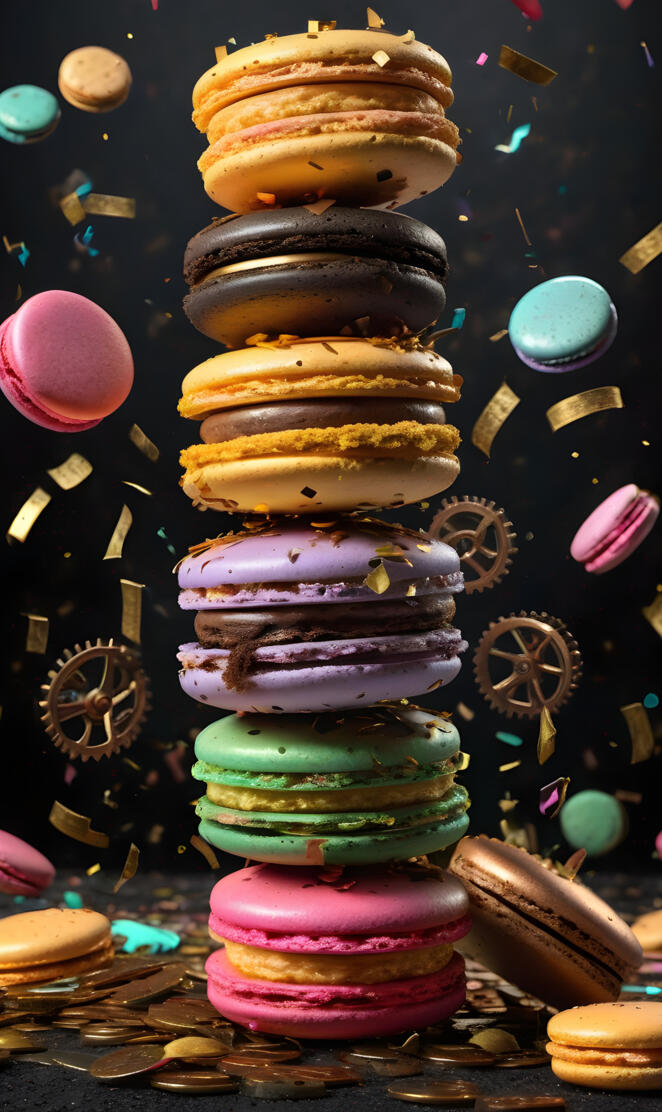 Steam punk macaroons