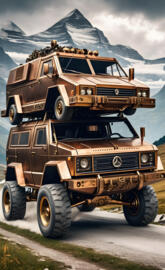 steampunk trucks what's up with this truck stacking?