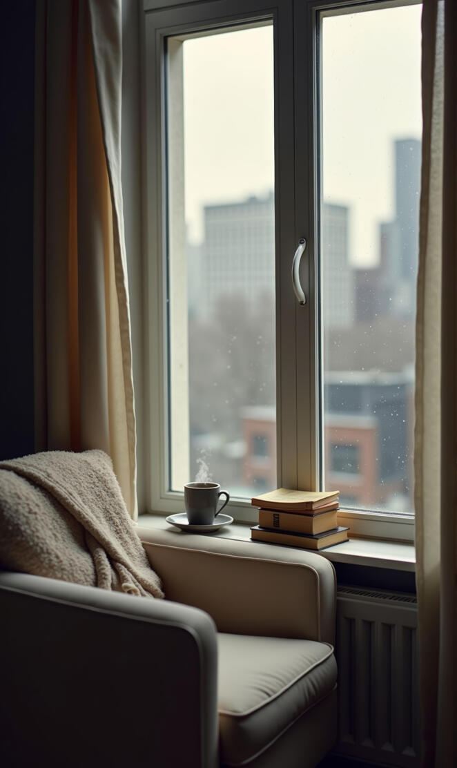 Cozy Morning: Window Reading Corner