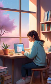 a person working on the laptop