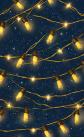 Twisty string of festive light