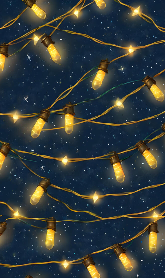 Twisty string of festive light