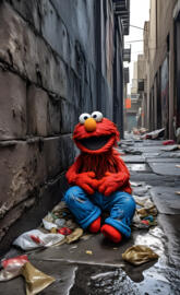 Elmo in Skid Row