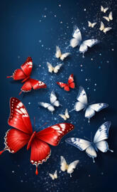 Patriotic butterflies