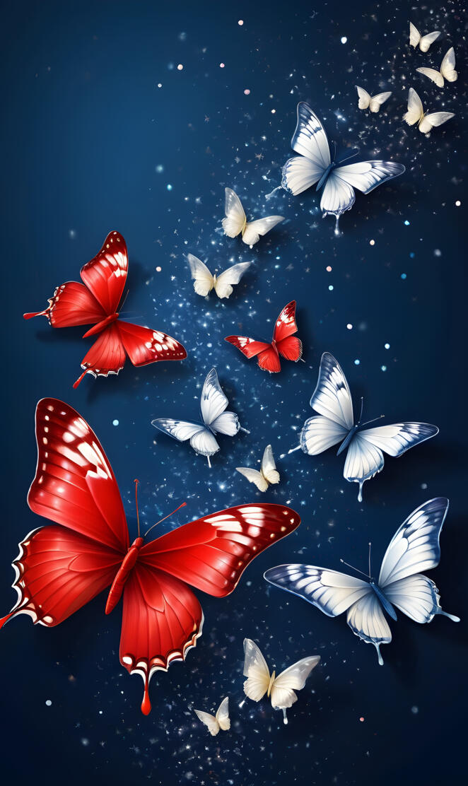Patriotic butterflies