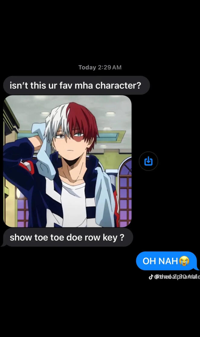 Show toe toe doe row key?