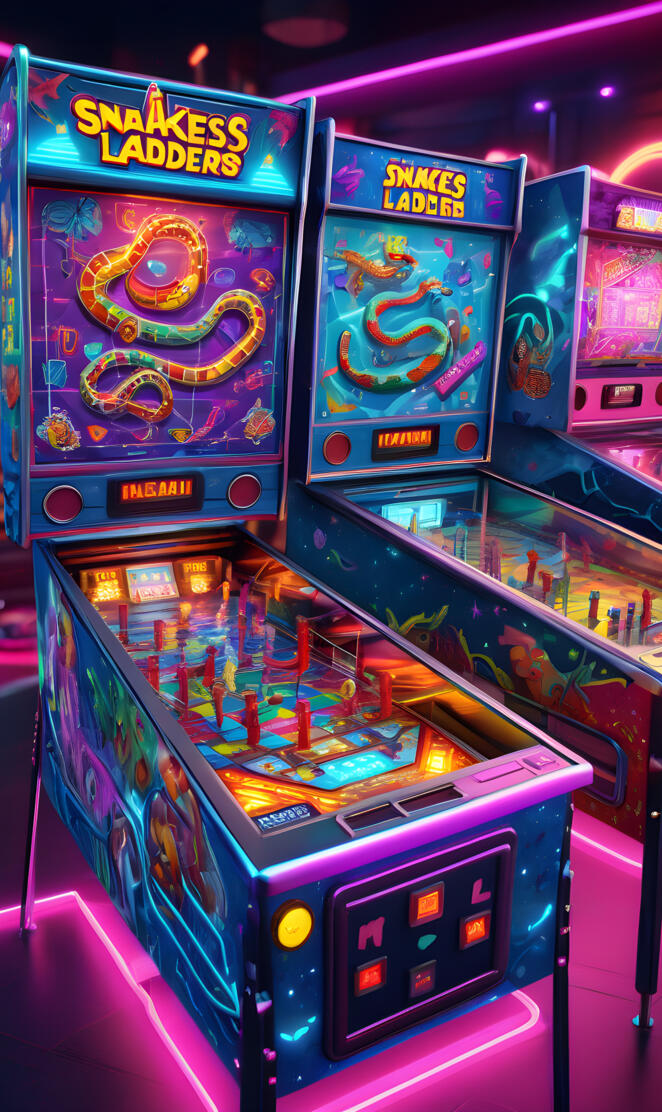 a row of arcade games