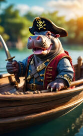 Pirate Hippo