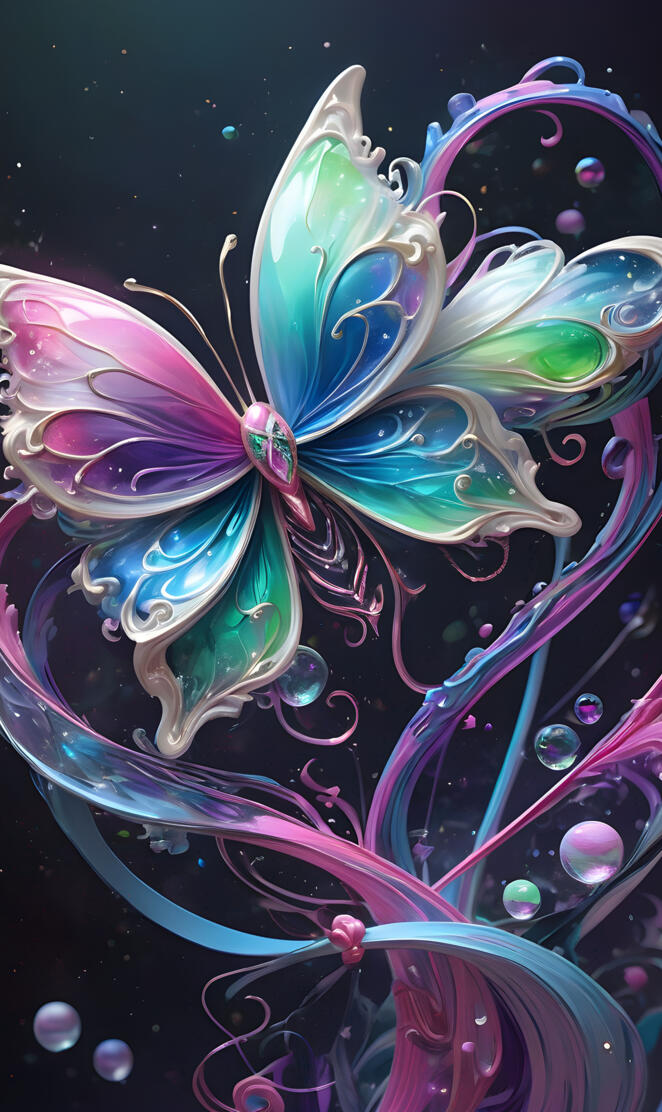 a colorful butterfly on a glass surface