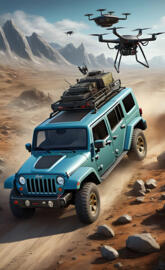 touring Jeep