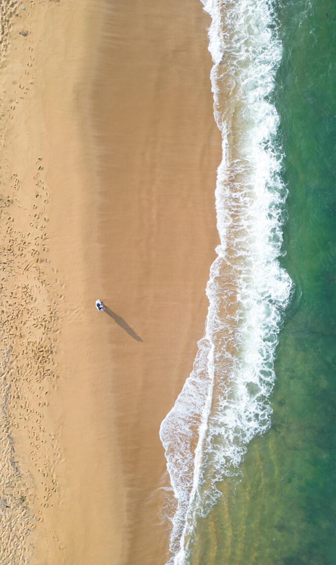 Couple near beach