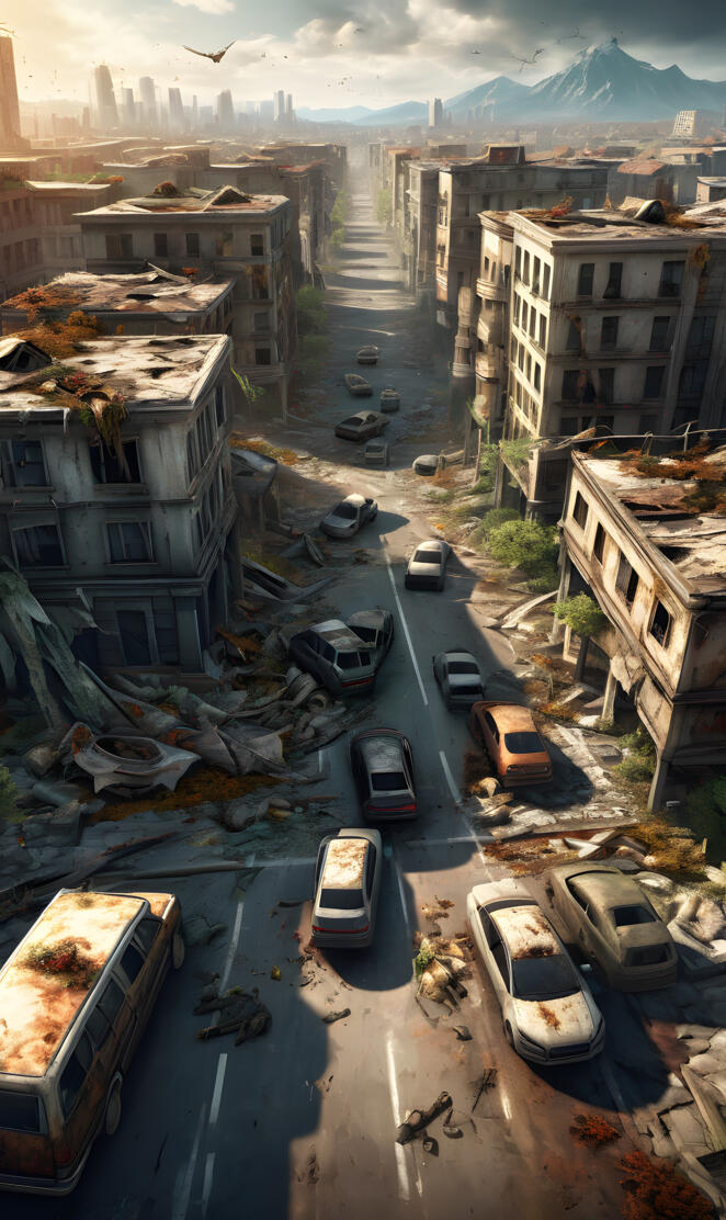 Afterlife drone view