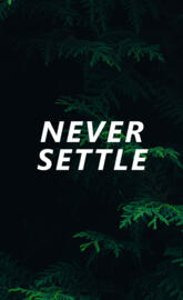 NEVER SETTLE 1