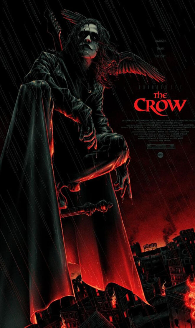 The Crow. Brand Lee. City overlook