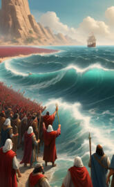 Moses and the people of Israel
