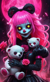 a group of stuffed animals