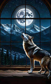 wolf in the window