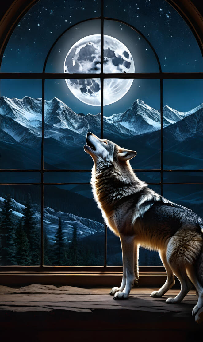 wolf in the window