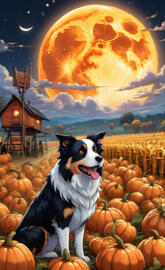 border collie halloween