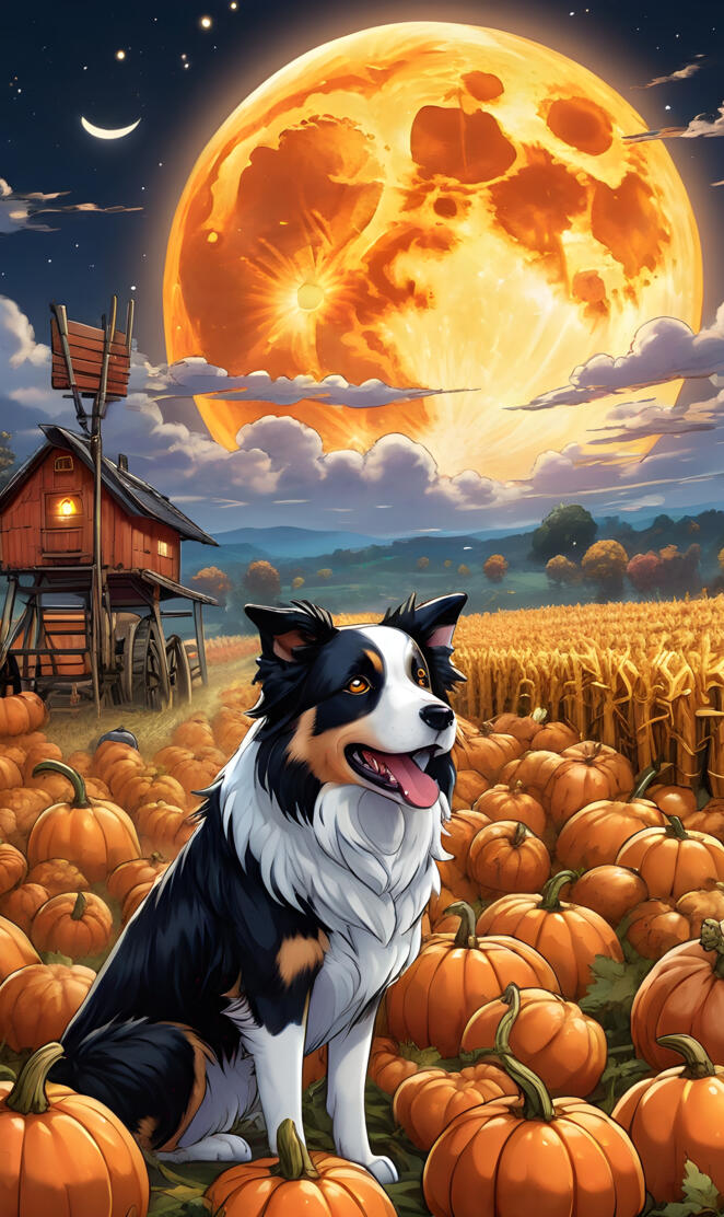 border collie halloween