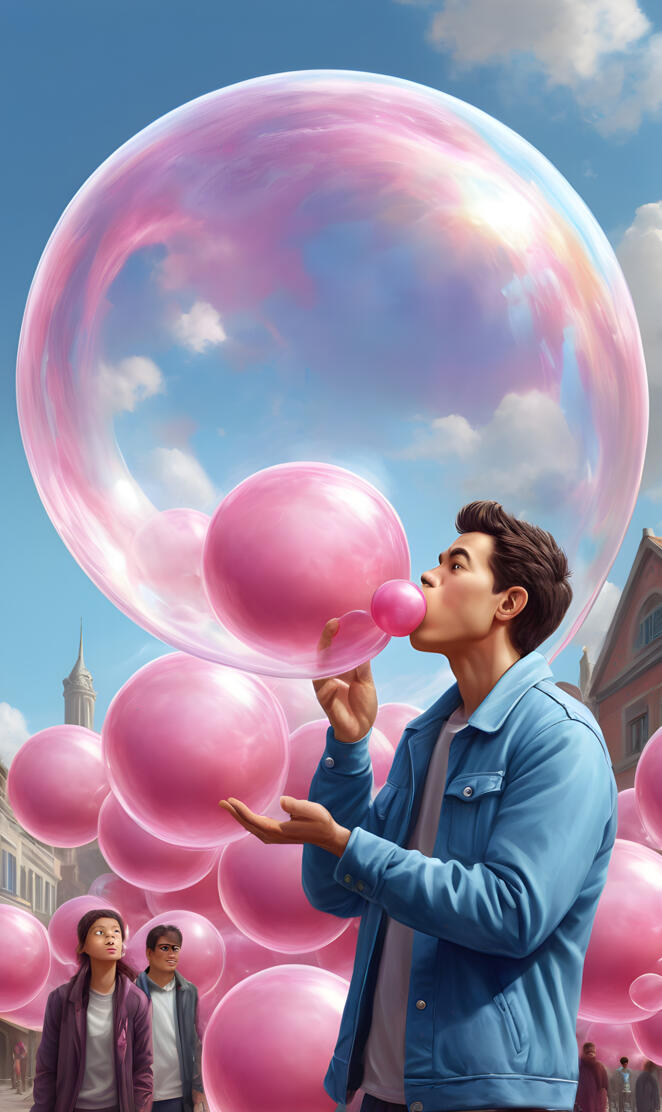 Bubble gum bubbles