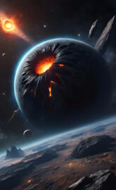 blackhole in a planet