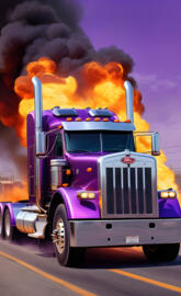 Purple Peterbilt