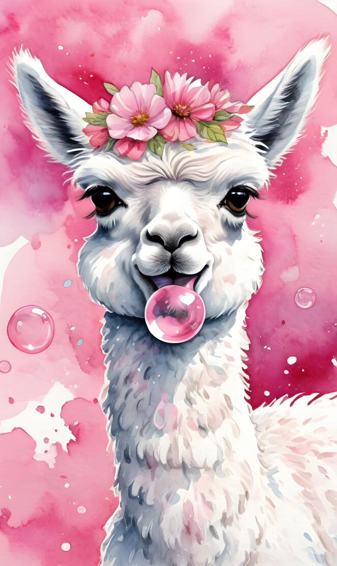 Pink hubba alpaca