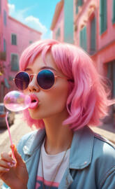 Bubblegum girl