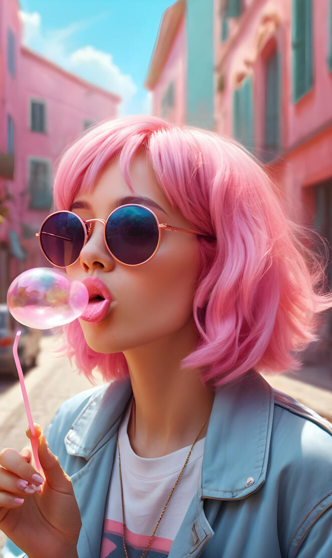 Bubblegum girl