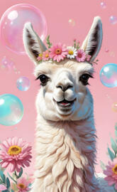 smirking llama
