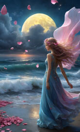 ophelia playing in the water