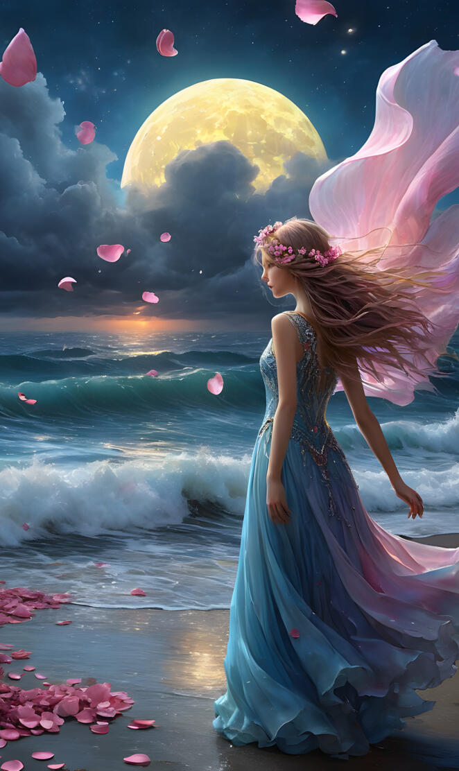 ophelia playing in the water