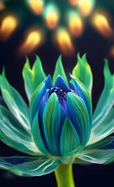 a close up of a flower