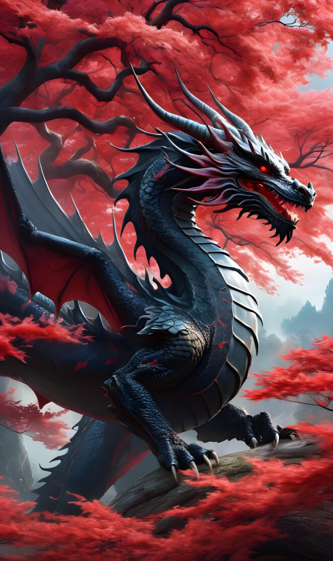 dragon among the maples