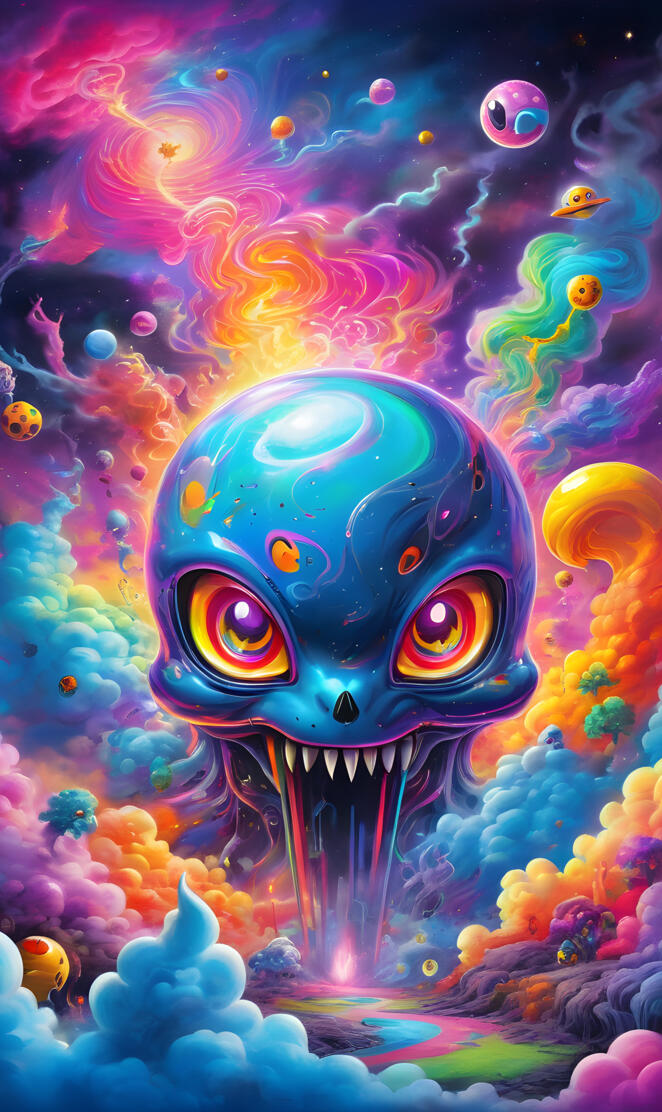 a blue fish in water