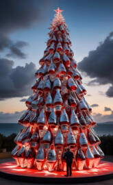 diet coke Christmas tree
