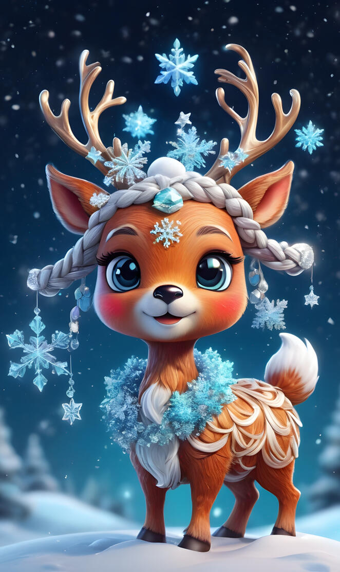 Stylish Cute Reindeer