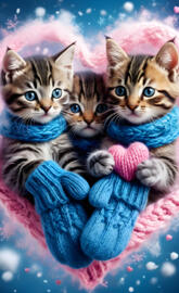 three kittens