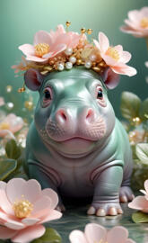 baby hippo